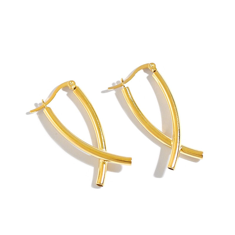 925 cross shape pierce