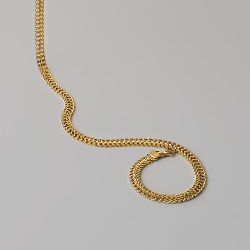 Stainless wide chain necklaces