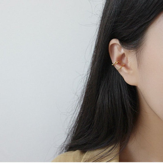4 pair chain layer ear cuff