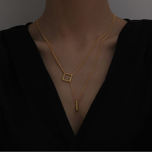 Square layered choker