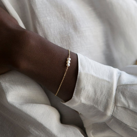 Natural pearl bracelet