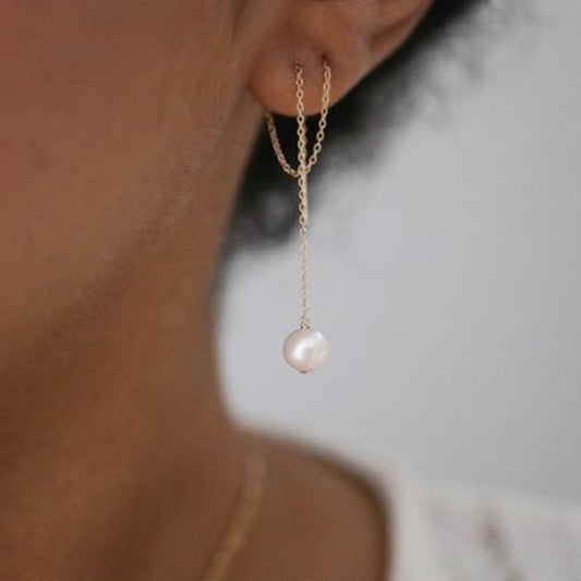 Pearl chain pierce