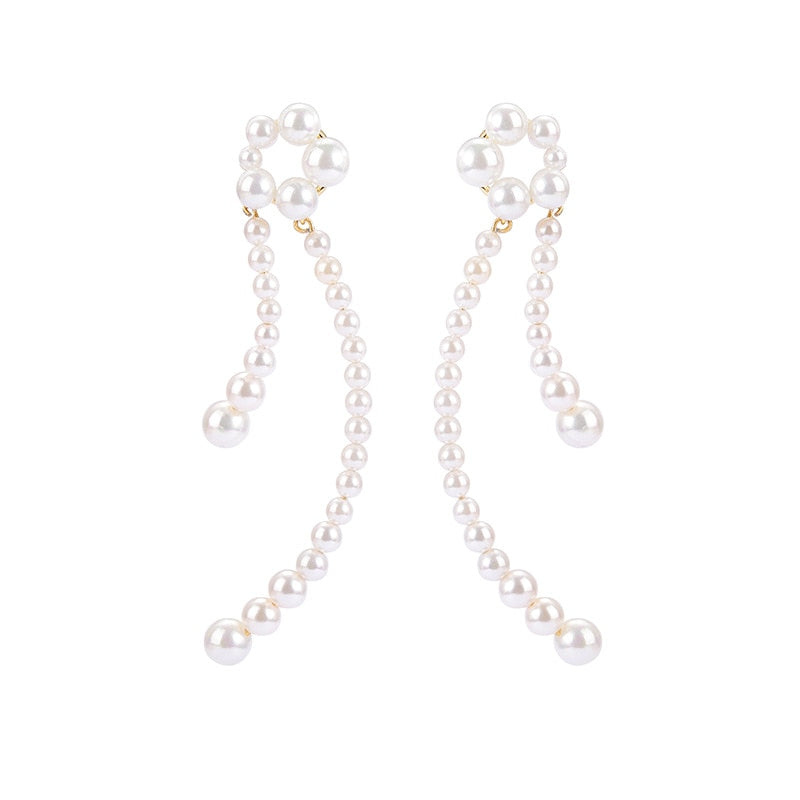 925 pearl tassel pierce