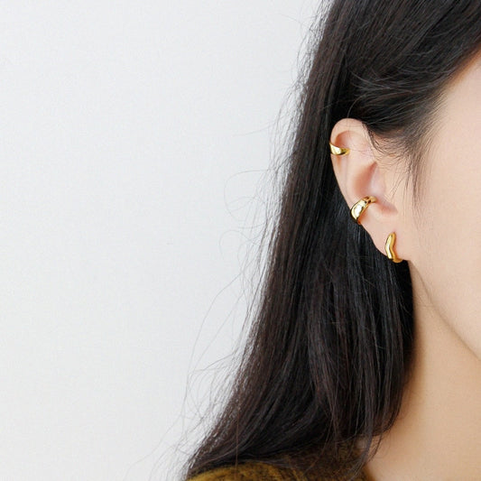 925 wave hoop pierce