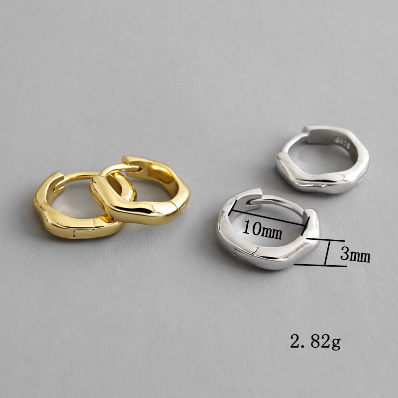 925 wave hoop pierce