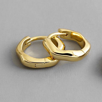 925 wave hoop pierce