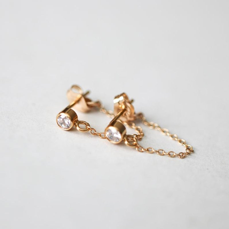 14K filled chain pierce
