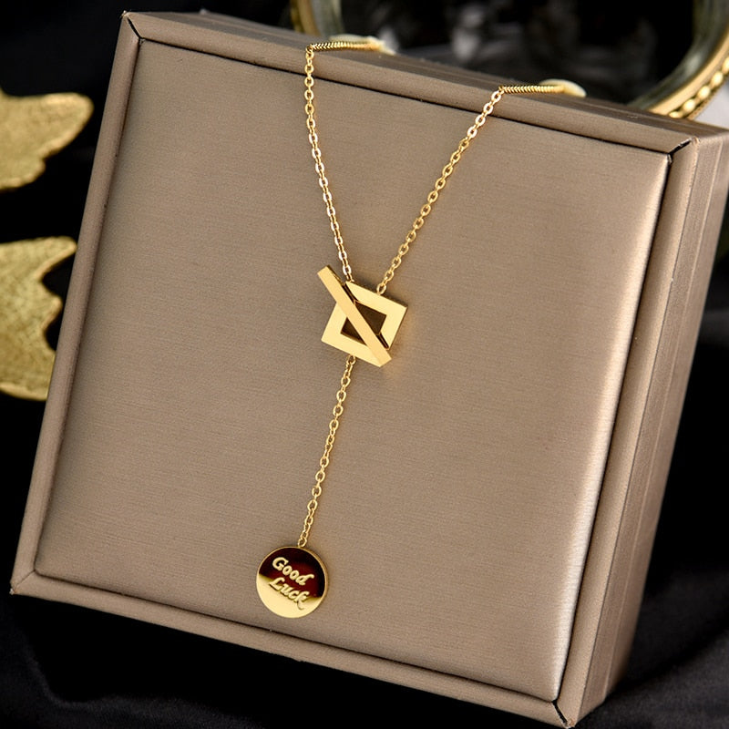 Coin pendant choker