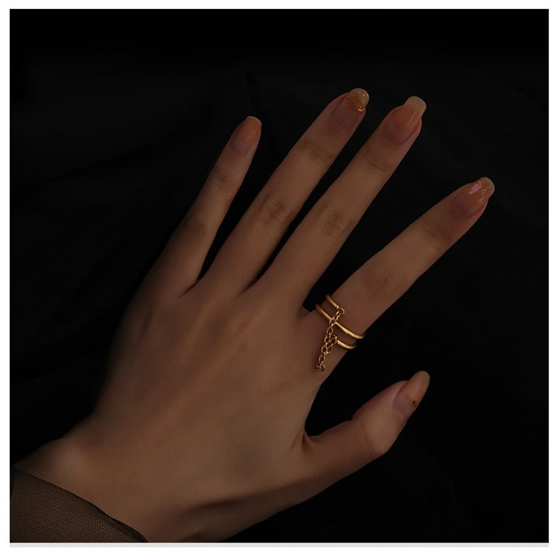 Layering chain ring