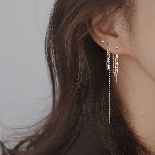925 long chain tassel pierce
