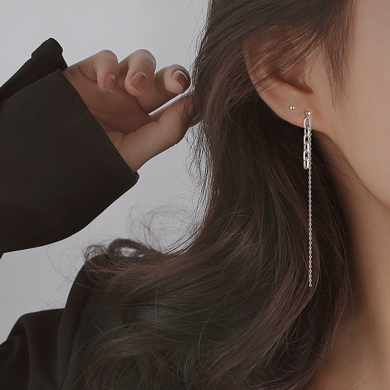 925 long chain tassel pierce