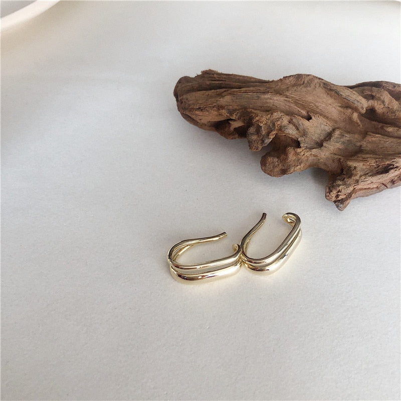 Double U clip ear cuff