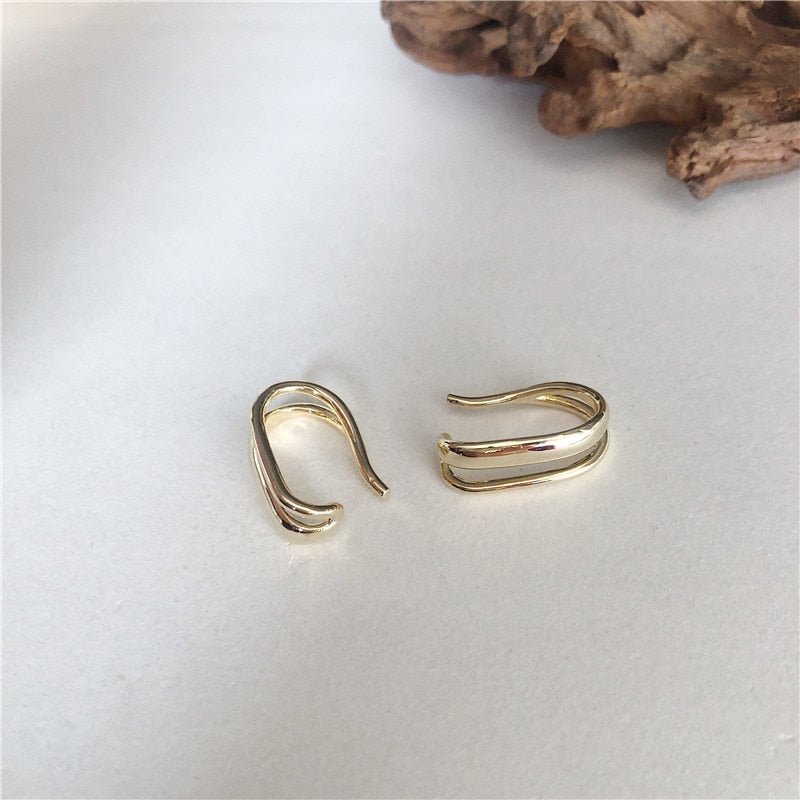 Double U clip ear cuff
