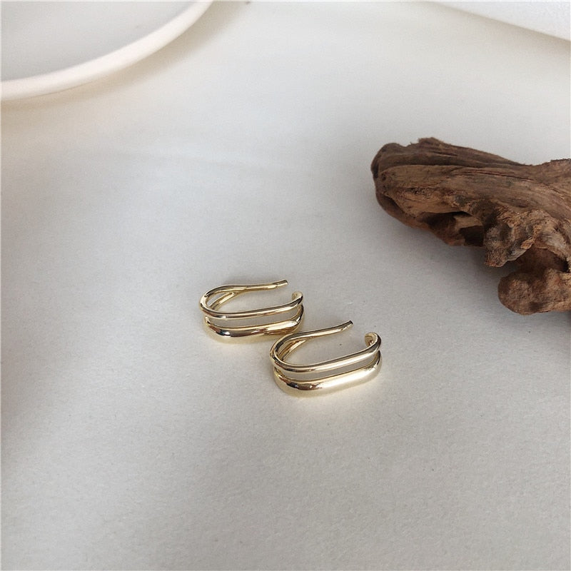 Double U clip ear cuff