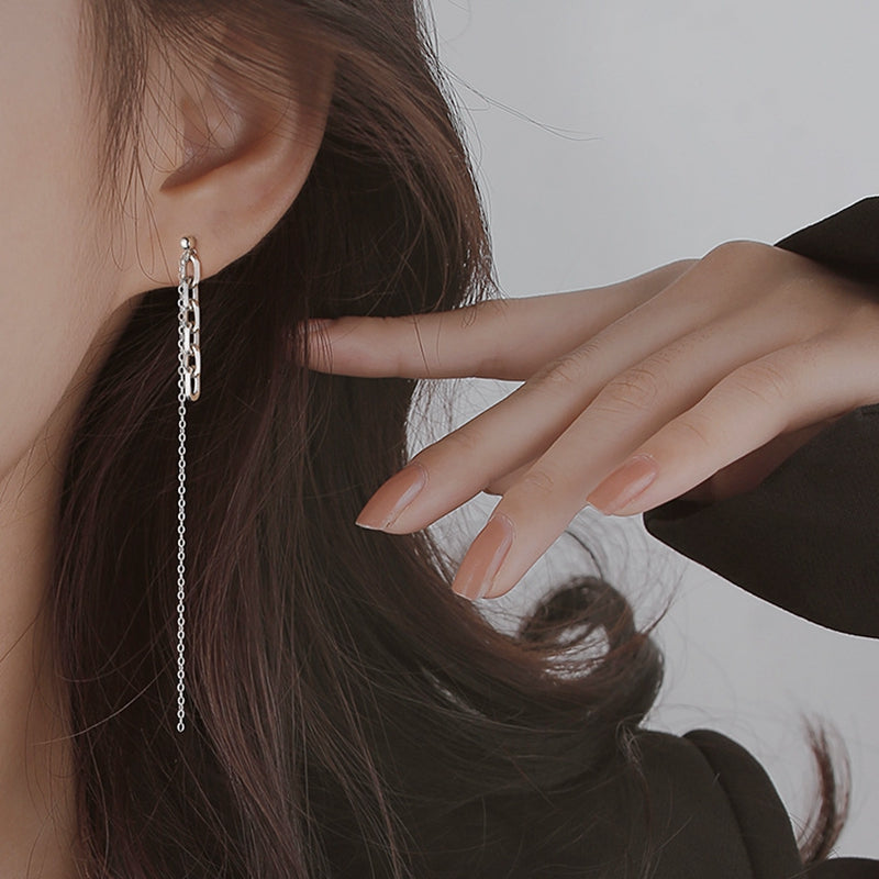 925 long chain tassel pierce