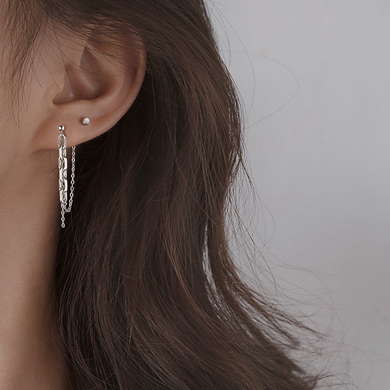 925 long chain tassel pierce