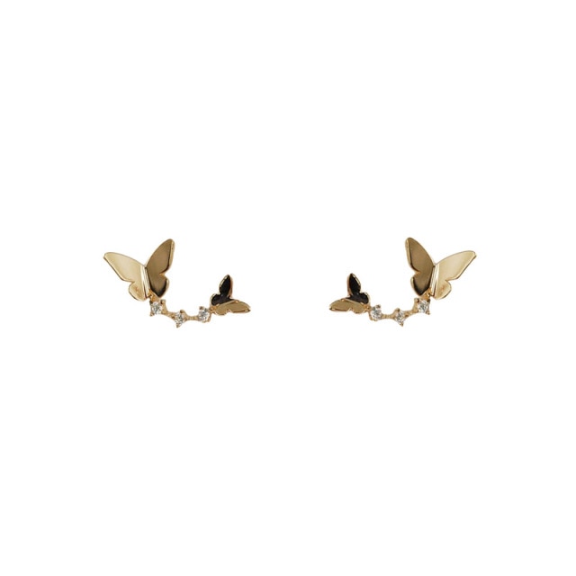 Arc double butterfly pierce