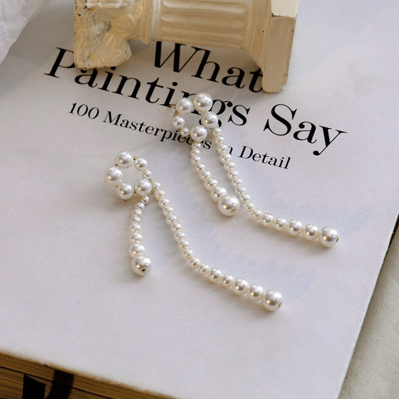 925 pearl tassel pierce