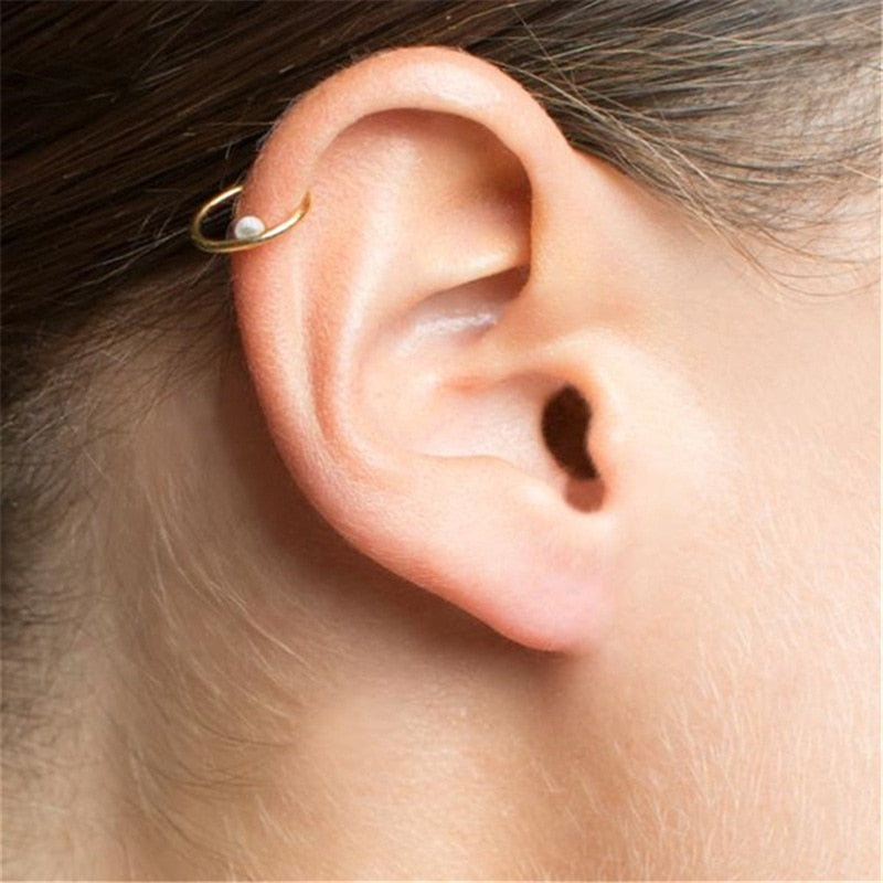 Open circle ear cuff